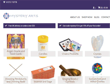 Tablet Screenshot of mystery-arts.co.uk